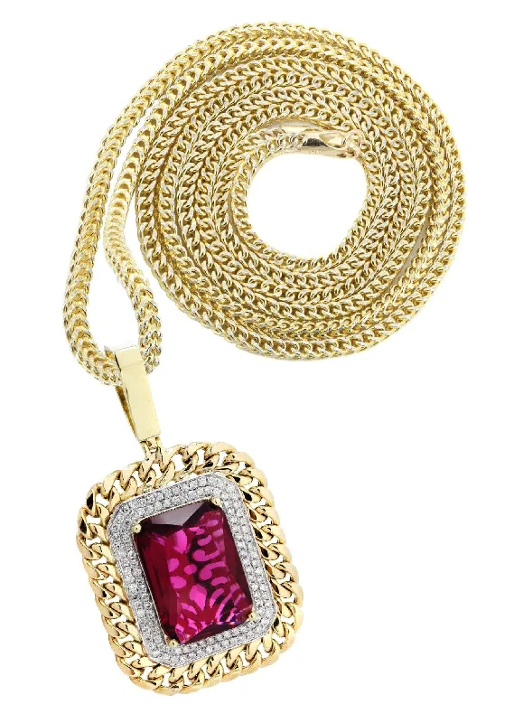 Holiday Jewelry Sale – Perfect Gifts At The Best Prices 10K Yellow Gold Ruby Diamond Necklace | 1.43 Carats Holiday Jewelry Sale – Perfect Gifts At The Best Prices 10K Yellow Gold Ruby Diamond Necklace | 1.43 Carats