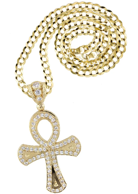 Exclusive Jewelry Sale – Sparkle For Less 10K Yellow Gold Ankh Necklace | Small 10 Grams - Large 19 Grams Exclusive Jewelry Sale – Sparkle For Less 10K Yellow Gold Ankh Necklace | Small 10 Grams - Large 19 Grams