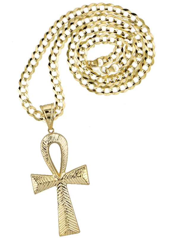 Exclusive Jewelry Offers – Shine For Less 10K Yellow Gold Ankh Necklace | Small 7 Grams - Large 13 Grams Exclusive Jewelry Offers – Shine For Less 10K Yellow Gold Ankh Necklace | Small 7 Grams - Large 13 Grams
