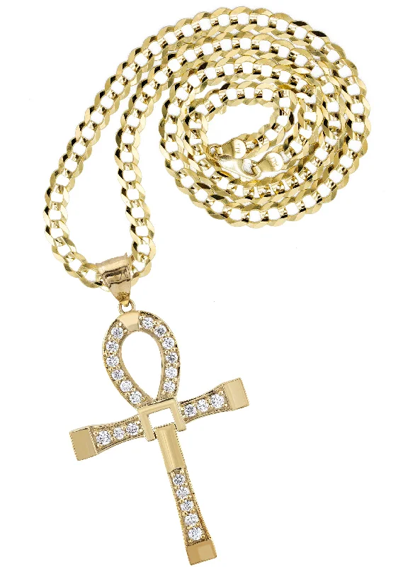 Handcrafted Jewelry Sale – Unique Designs At Low Prices 10K Yellow Gold Ankh Necklace | Small 9 Grams - Large 24 Grams Handcrafted Jewelry Sale – Unique Designs At Low Prices 10K Yellow Gold Ankh Necklace | Small 9 Grams - Large 24 Grams