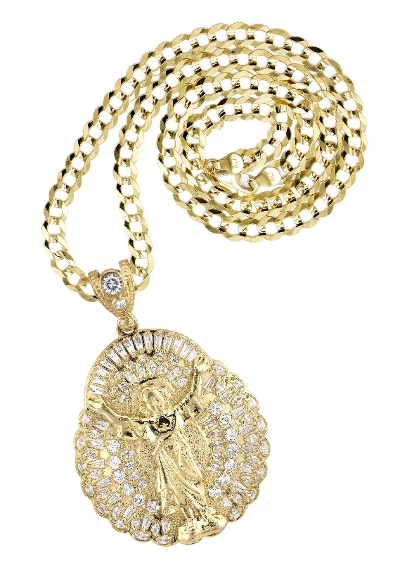 Discounted Jewelry For A Glamorous Look 10K Yellow Gold Baby Jesus Necklace | Small 12 Grams - Large 25 Grams Discounted Jewelry For A Glamorous Look 10K Yellow Gold Baby Jesus Necklace | Small 12 Grams - Large 25 Grams