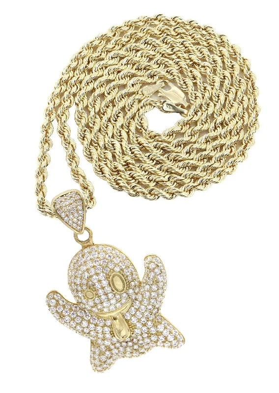 Holiday Jewelry Sale – Perfect Gifts At Great Prices 10K Yellow Gold Ghost Emoticon Necklace | Appx. 18.4 Grams Holiday Jewelry Sale – Perfect Gifts At Great Prices 10K Yellow Gold Ghost Emoticon Necklace | Appx. 18.4 Grams