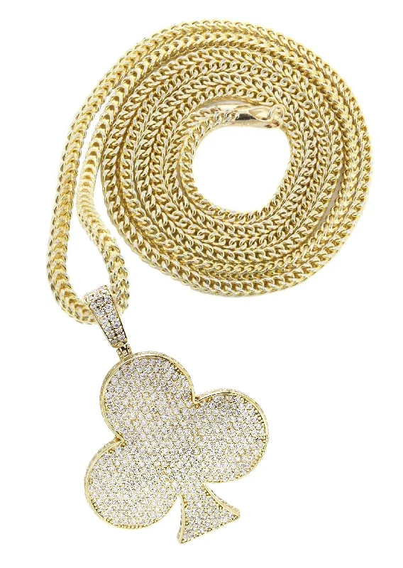 Best-Selling Jewelry Now Available At Special Deals 10K Yellow Gold Clover Necklace | Appx. 18.31 Grams Best-Selling Jewelry Now Available At Special Deals 10K Yellow Gold Clover Necklace | Appx. 18.31 Grams