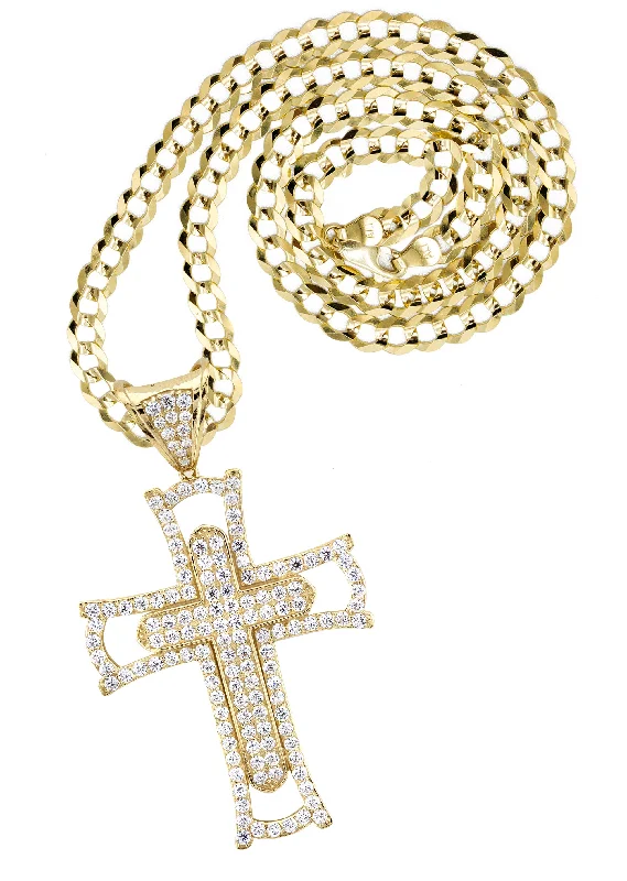 Flash Sale On Stunning Jewelry – Don't Miss Out 10K Yellow Gold Cross Necklace | Small 15 Grams - Large 46 Grams Flash Sale On Stunning Jewelry – Don't Miss Out 10K Yellow Gold Cross Necklace | Small 15 Grams - Large 46 Grams