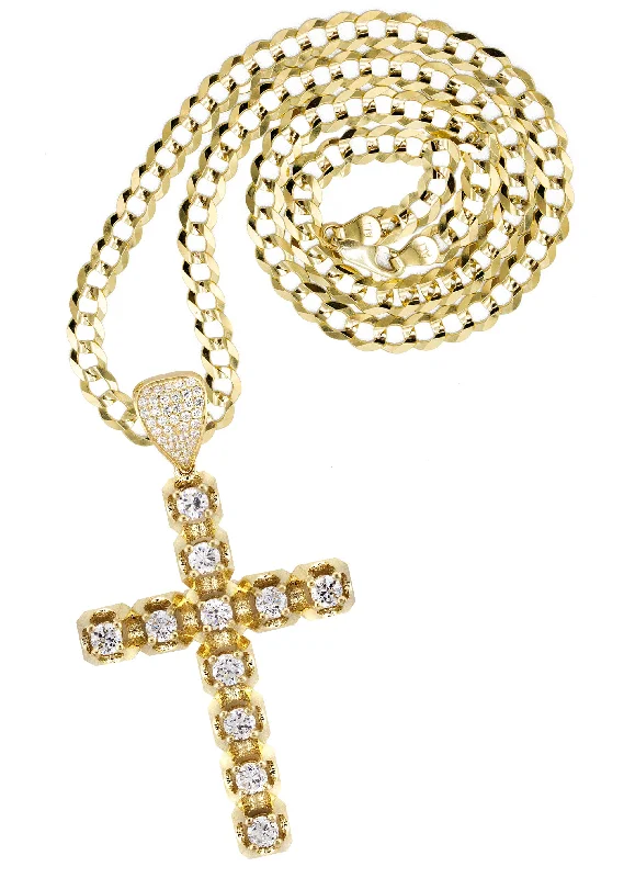 Limited-Stock Jewelry Sale – Once It's Gone, It's Gone 10K Yellow Gold Cross Necklace | Small 10 Grams - Large 26 Grams Limited-Stock Jewelry Sale – Once It's Gone, It's Gone 10K Yellow Gold Cross Necklace | Small 10 Grams - Large 26 Grams