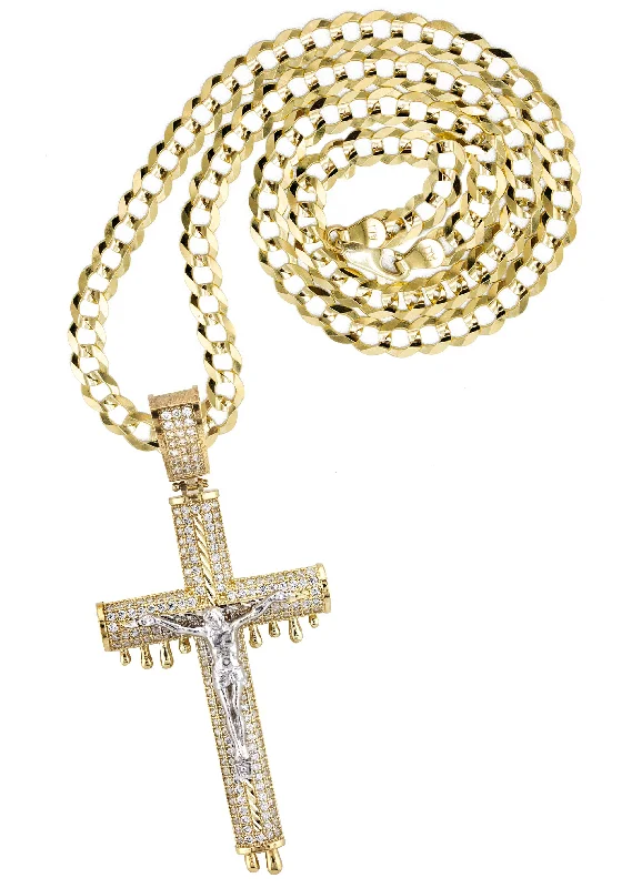 Luxury Jewelry At Unbeatable Discounts 10K Yellow Gold Cross Necklace | Small 12 Grams - Large 20 Grams Luxury Jewelry At Unbeatable Discounts 10K Yellow Gold Cross Necklace | Small 12 Grams - Large 20 Grams