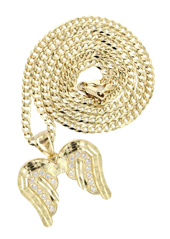 Handcrafted Beauty At Affordable Prices 10K Yellow Gold Wings Necklace | Appx. 14.6 Grams Handcrafted Beauty At Affordable Prices 10K Yellow Gold Wings Necklace | Appx. 14.6 Grams
