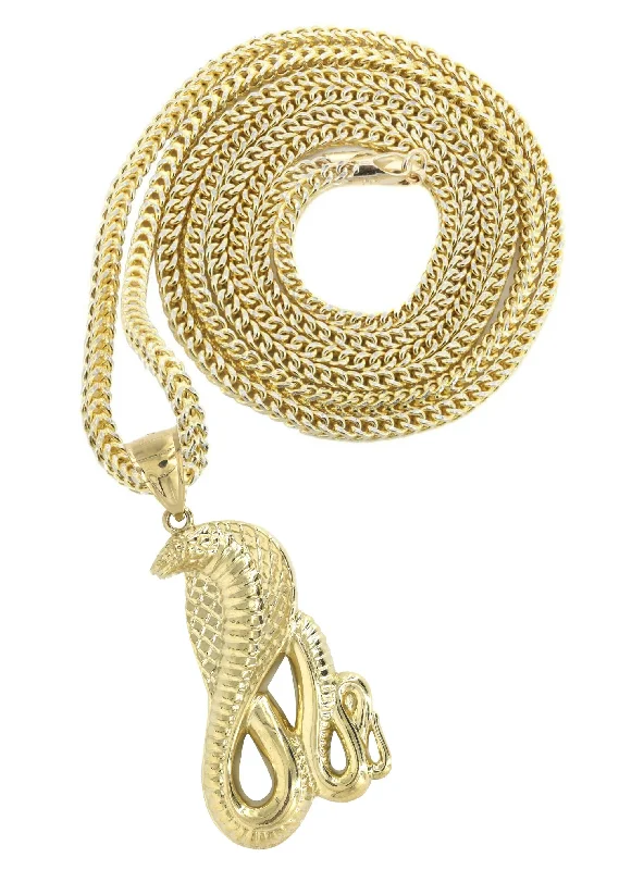 Limited-Time Jewelry Discounts – Shine Without The Splurge 10K Yellow Gold Cobra Necklace | Appx. 21.7 Grams Limited-Time Jewelry Discounts – Shine Without The Splurge 10K Yellow Gold Cobra Necklace | Appx. 21.7 Grams