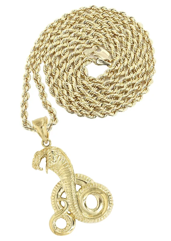 Get The Jewelry You Love At A Price You Love 10K Yellow Gold Cobra Necklace | Appx. 18.1 Grams Get The Jewelry You Love At A Price You Love 10K Yellow Gold Cobra Necklace | Appx. 18.1 Grams