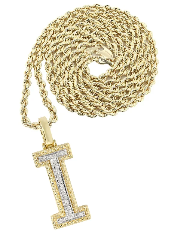 Trending Jewelry Now Available At Exclusive Prices Diamond 10K Yellow Gold Letter "I" Necklace | Appx. 12.7 Grams Trending Jewelry Now Available At Exclusive Prices Diamond 10K Yellow Gold Letter "I" Necklace | Appx. 12.7 Grams