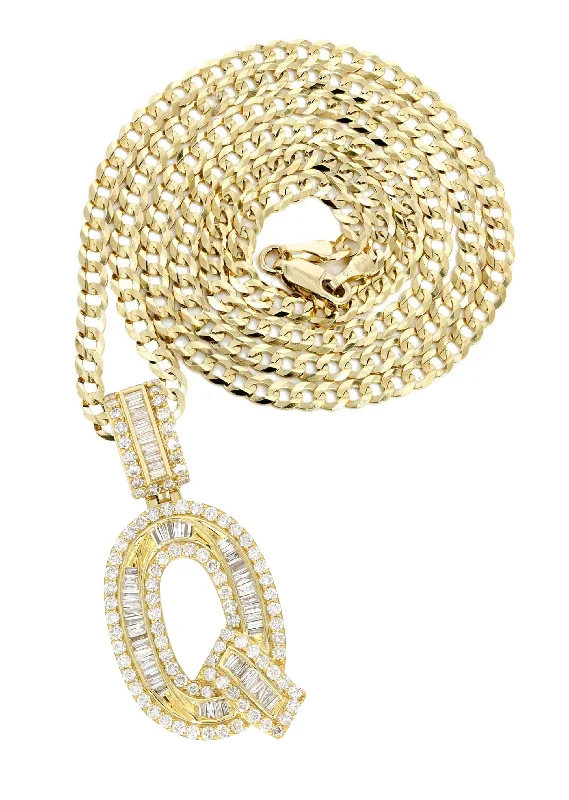 Jewelry Deals That Sparkle – Shop Today 14K Yellow Gold Letter "Q" Baguette Diamond Necklace | 2.22 Carats Jewelry Deals That Sparkle – Shop Today 14K Yellow Gold Letter "Q" Baguette Diamond Necklace | 2.22 Carats