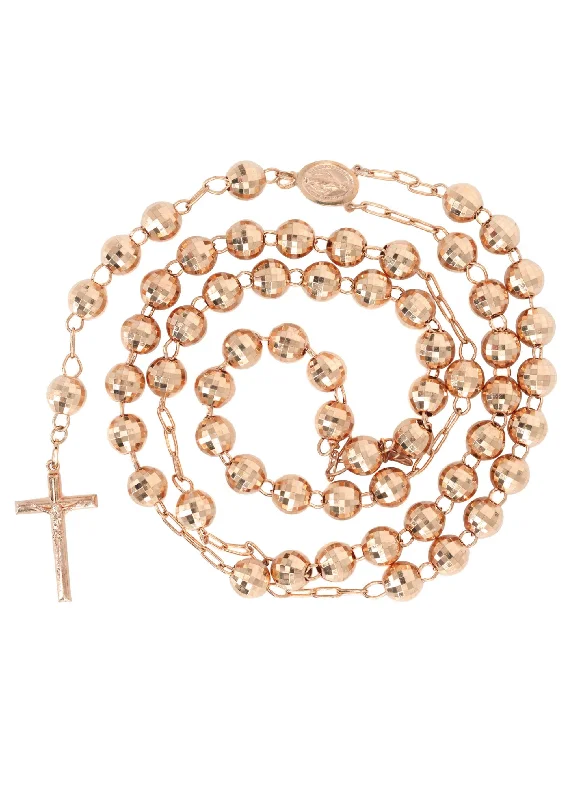 Shop Elegant Jewelry At Unbeatable Prices 14K Rose Gold Rosary Chain