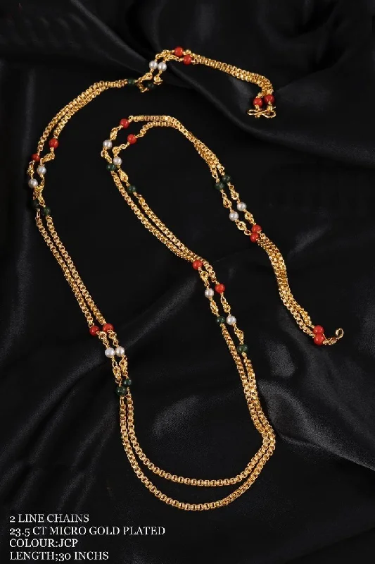 Seasonal Jewelry Sale – Upgrade Your Style Today 23.5 kt gold plated Guaranteed beads chain 30 INCHES 14104N Seasonal Jewelry Sale – Upgrade Your Style Today 23.5 kt gold plated Guaranteed beads chain 30 INCHES 14104N