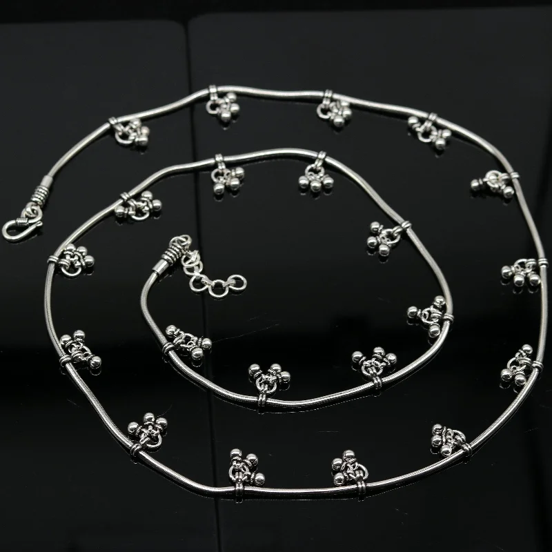 Flash Sale On Exquisite Jewelry – Don't Miss Out 34" to 36" handmade adjustable 925 sterling silver snake chain waist belt, belly chain waist chain with hanging drops tribal jewelry nwch17 Flash Sale On Exquisite Jewelry – Don't Miss Out 34" to 36" handmade adjustable 925 sterling silver snake chain waist belt, belly chain waist chain with hanging drops tribal jewelry nwch17