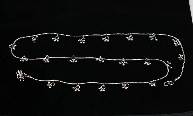 Exclusive Jewelry Offers – Shine For Less 37.5" to 39.5" handmade adjustable 925 sterling silver snake chain waist belt, belly chain waist chain with hanging drops jewelry nwch18 Exclusive Jewelry Offers – Shine For Less 37.5" to 39.5" handmade adjustable 925 sterling silver snake chain waist belt, belly chain waist chain with hanging drops jewelry nwch18