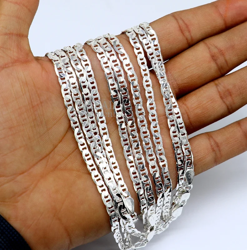 Make Your Outfit Shine With Discounted Jewelry 4.5mm 20" 925 sterling silver 925 sterling silver durable, versatile and trendy chain necklace for both men's and girls delicate chain ch221 Make Your Outfit Shine With Discounted Jewelry 4.5mm 20" 925 sterling silver 925 sterling silver durable, versatile and trendy chain necklace for both men's and girls delicate chain ch221