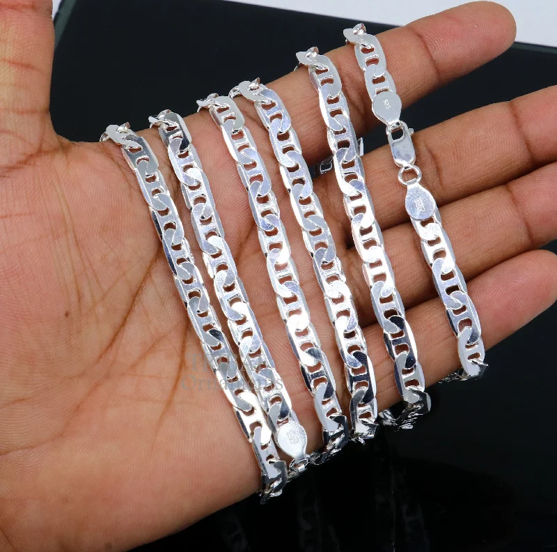 Timeless Jewelry Styles At Wallet-Friendly Prices 6mm 20" solid 925 sterling silver handmade modern trendy design unique fancy chain necklace, best gifting unisex jewelry India ch218 Timeless Jewelry Styles At Wallet-Friendly Prices 6mm 20" solid 925 sterling silver handmade modern trendy design unique fancy chain necklace, best gifting unisex jewelry India ch218