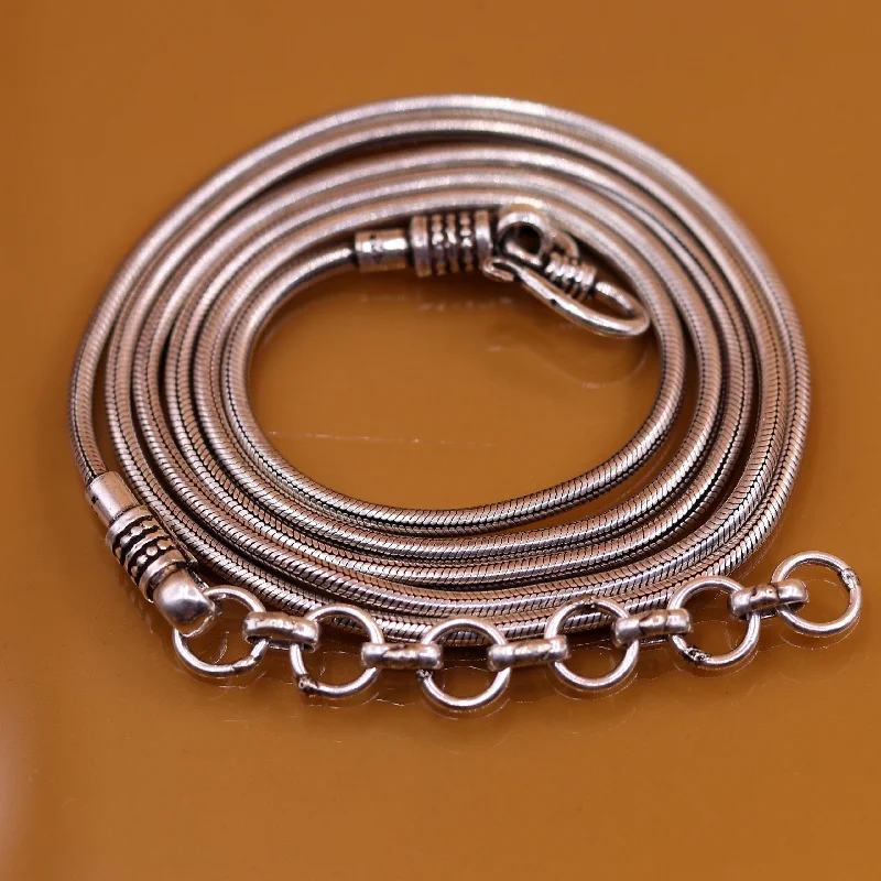 Elegant Jewelry, Exclusive Prices – Shop Now 925 Sterling silver adjustable 32 to 34 inches handmade snake chain vintage antique design belly chain long belly chain for belly dance ch50 Elegant Jewelry, Exclusive Prices – Shop Now 925 Sterling silver adjustable 32 to 34 inches handmade snake chain vintage antique design belly chain long belly chain for belly dance ch50