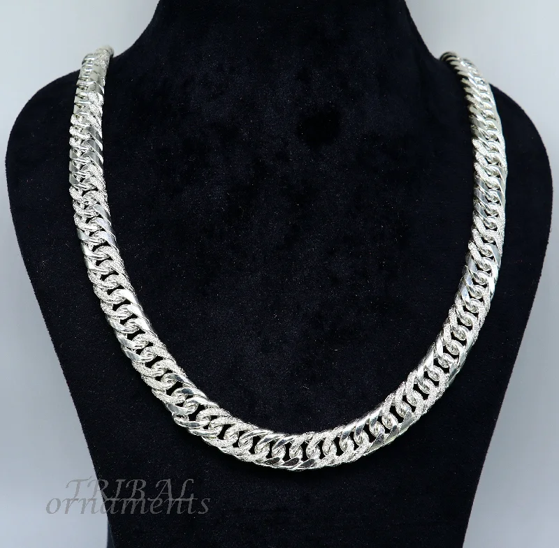 Your Dream Jewelry At Dream Prices 925 sterling silver handmade vintage design link chain, solid heavy necklace chain for boy's men's wedding gifting jewelry ch162 Your Dream Jewelry At Dream Prices 925 sterling silver handmade vintage design link chain, solid heavy necklace chain for boy's men's wedding gifting jewelry ch162