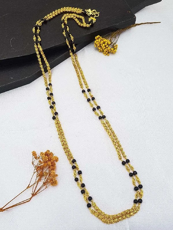 Affordable Glamour – Premium Jewelry At Special Prices 1 gm Microgold plating Black beads chain 30 inches 17362N Affordable Glamour – Premium Jewelry At Special Prices 1 gm Microgold plating Black beads chain 30 inches 17362N
