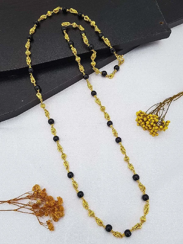 Elegant Jewelry Styles At Budget-Friendly Prices 1 gm Microgold plating Blackbeads Mangalya chain 30 inches 17355N Elegant Jewelry Styles At Budget-Friendly Prices 1 gm Microgold plating Blackbeads Mangalya chain 30 inches 17355N