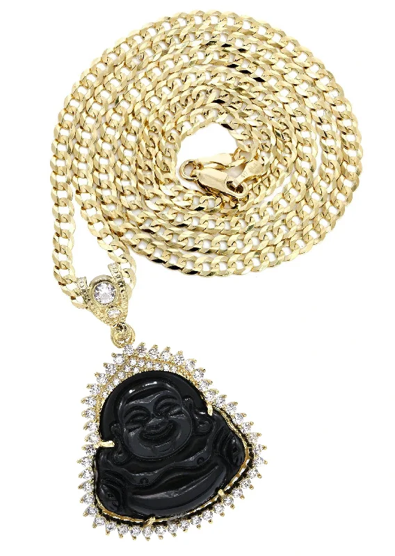 Don't Miss These Dazzling Jewelry Discounts 10K Yellow Gold Black Buddha Necklace | Appx. 23.9 Grams Don't Miss These Dazzling Jewelry Discounts 10K Yellow Gold Black Buddha Necklace | Appx. 23.9 Grams