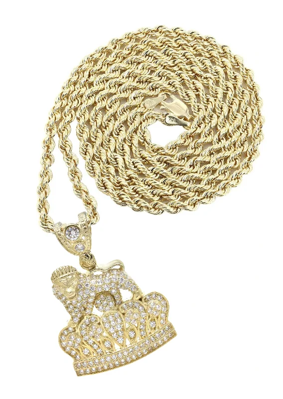 Huge Savings On Premium Jewelry Styles 10K Yellow Gold Lion Necklace | Appx. 16.4 Grams Huge Savings On Premium Jewelry Styles 10K Yellow Gold Lion Necklace | Appx. 16.4 Grams