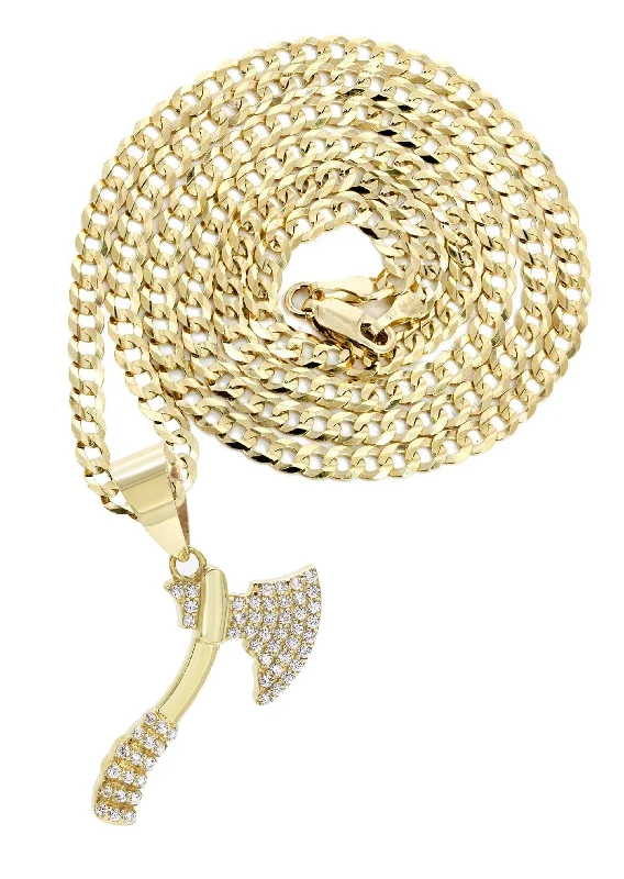 Your Perfect Accessory Now At The Best Price 10K Yellow Gold Hatchet Necklace | Appx. 13.8 Grams Your Perfect Accessory Now At The Best Price 10K Yellow Gold Hatchet Necklace | Appx. 13.8 Grams