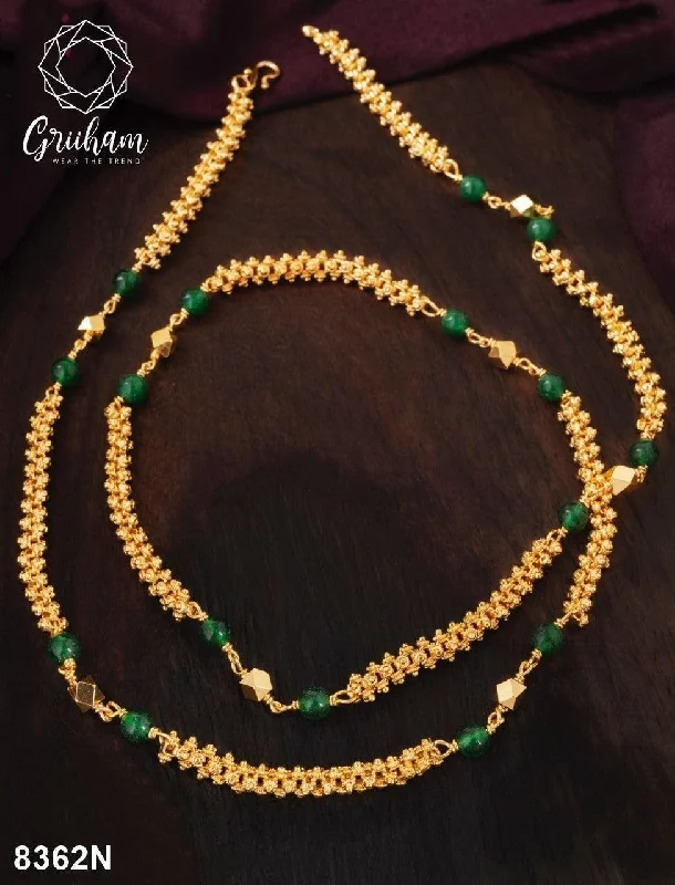 Exclusive Jewelry Offers – Sparkle For Less 23.5 kt gold plated Guaranteed beads chain 30 INCHES 8362N Exclusive Jewelry Offers – Sparkle For Less 23.5 kt gold plated Guaranteed beads chain 30 INCHES 8362N