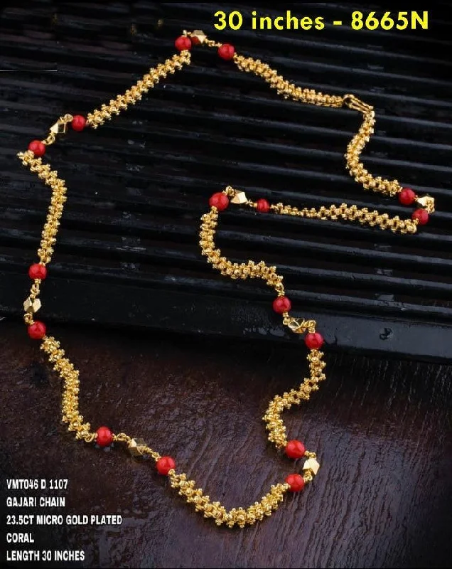 Grab Your Dream Jewelry At The Lowest Prices 23.5 kt gold plated Guaranteed beads chain 30 INCHES 8665N Grab Your Dream Jewelry At The Lowest Prices 23.5 kt gold plated Guaranteed beads chain 30 INCHES 8665N