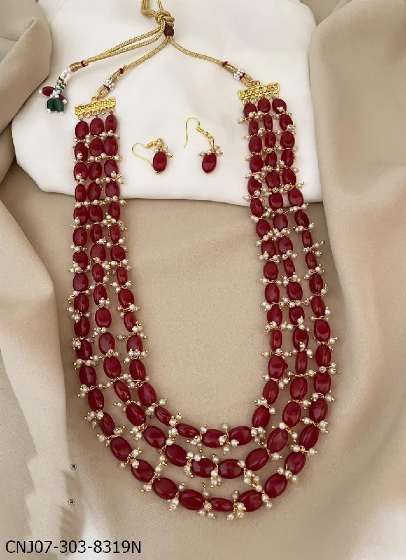Don't Miss Our Biggest Jewelry Sale Of The Season Multilayer Maroon BEads Chain/ 30 INCHES 8319N Don't Miss Our Biggest Jewelry Sale Of The Season Multilayer Maroon BEads Chain/ 30 INCHES 8319N