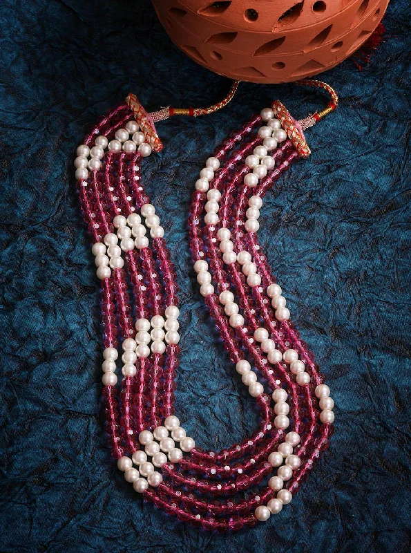 Make Every Moment Shine – Jewelry Discounts Available 5 Layer Hydro Maroon and pearl big crystal Chain 8887N Make Every Moment Shine – Jewelry Discounts Available 5 Layer Hydro Maroon and pearl big crystal Chain 8887N