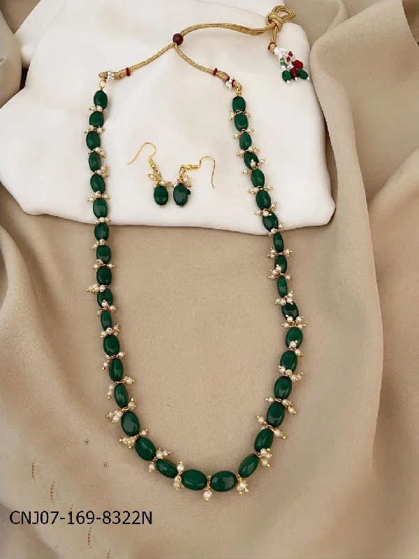 Limited-Stock Jewelry Sale – Once It's Gone, It's Gone Single layer Green Beads Chain/ 30 INCHES 8322N Limited-Stock Jewelry Sale – Once It's Gone, It's Gone Single layer Green Beads Chain/ 30 INCHES 8322N
