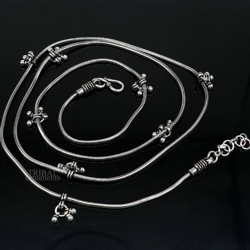 Affordable Luxury Jewelry For Every Occasion Customized 925 sterling silver snake chain with hanging drops waist chain, gorgeous belly chain wedding belly dance tribal jewelry wch22 Affordable Luxury Jewelry For Every Occasion Customized 925 sterling silver snake chain with hanging drops waist chain, gorgeous belly chain wedding belly dance tribal jewelry wch22