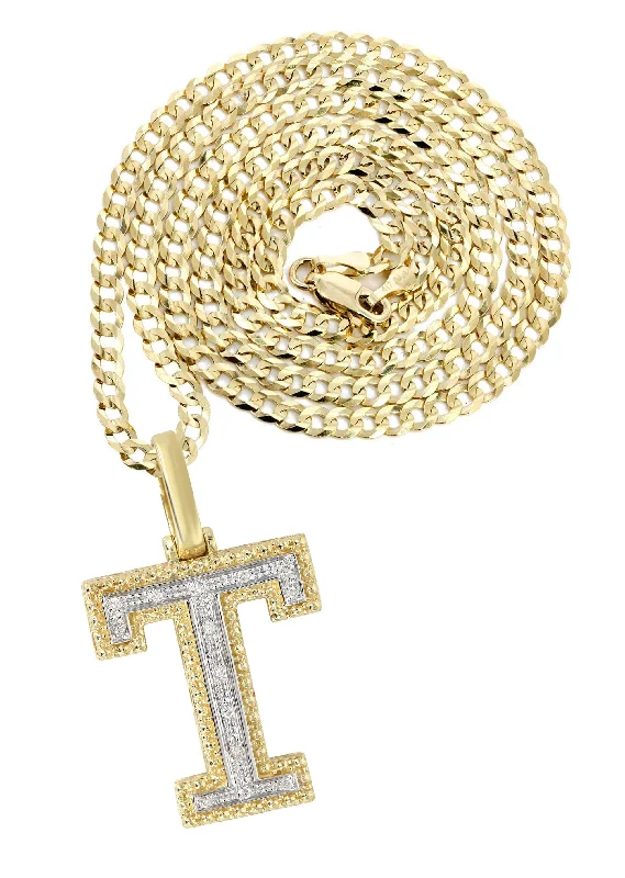 Trending Jewelry Styles Now At Limited-Time Discounts Diamond 10K Yellow Gold Letter "T" Necklace | Appx. 13.5 Grams Trending Jewelry Styles Now At Limited-Time Discounts Diamond 10K Yellow Gold Letter "T" Necklace | Appx. 13.5 Grams