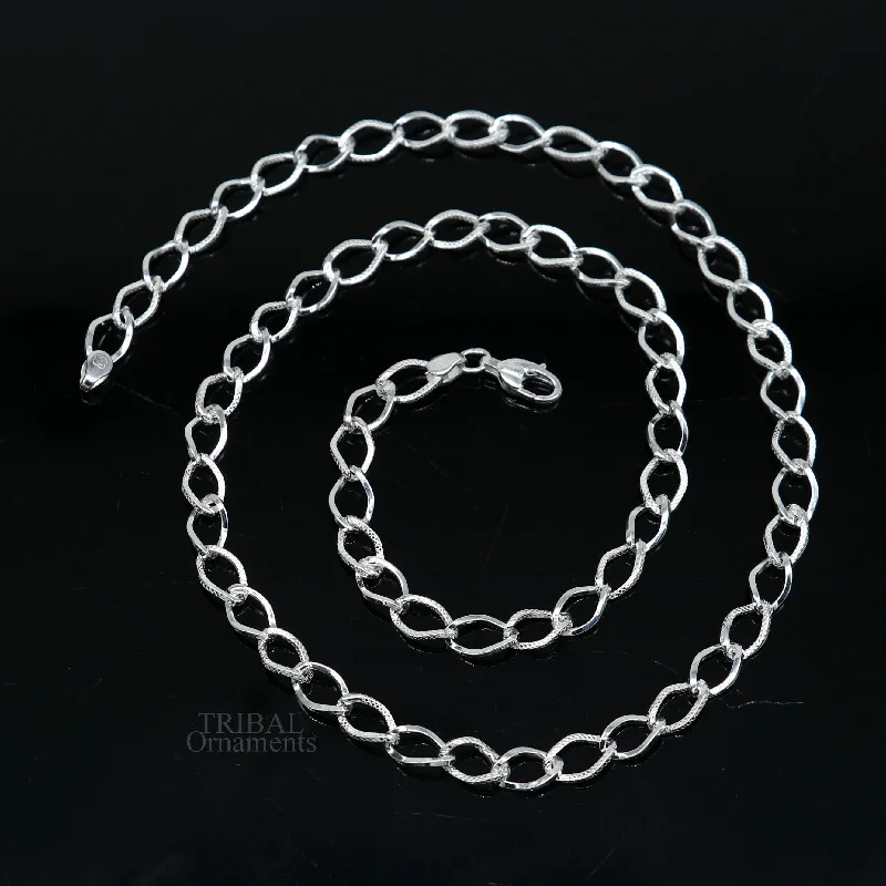 Your Dream Jewelry At Dream Prices – Shop Now Exclusive unique stylish 20" 925 sterling silver 6mm handmade amazing chain necklace excellent gifting jewelry, men's chain necklace nch334 Your Dream Jewelry At Dream Prices – Shop Now Exclusive unique stylish 20" 925 sterling silver 6mm handmade amazing chain necklace excellent gifting jewelry, men's chain necklace nch334