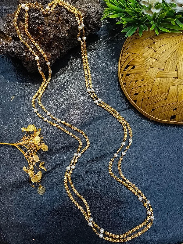 Premium Jewelry Now Available At Special Discounts Micro Gold Plated Double Line Chains 30 inches 13520N Premium Jewelry Now Available At Special Discounts Micro Gold Plated Double Line Chains 30 inches 13520N