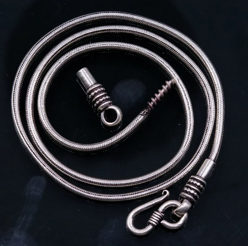 Jewelry Sale Bonanza – Grab Your Sparkle Now Vintage design Chain 925 sterling silver handmade Solid silver snake chain ,screw chain amazing antique pendant chain necklace jewelry ch36 Jewelry Sale Bonanza – Grab Your Sparkle Now Vintage design Chain 925 sterling silver handmade Solid silver snake chain ,screw chain amazing antique pendant chain necklace jewelry ch36