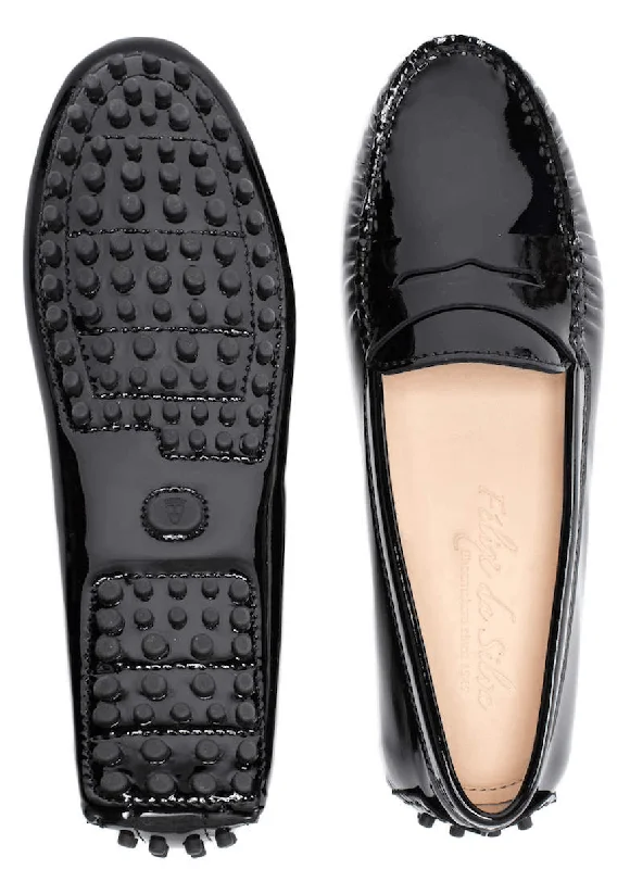 Laid-Back Fashion Offers FELIX DA SILVA BLACK PATENT 3200583