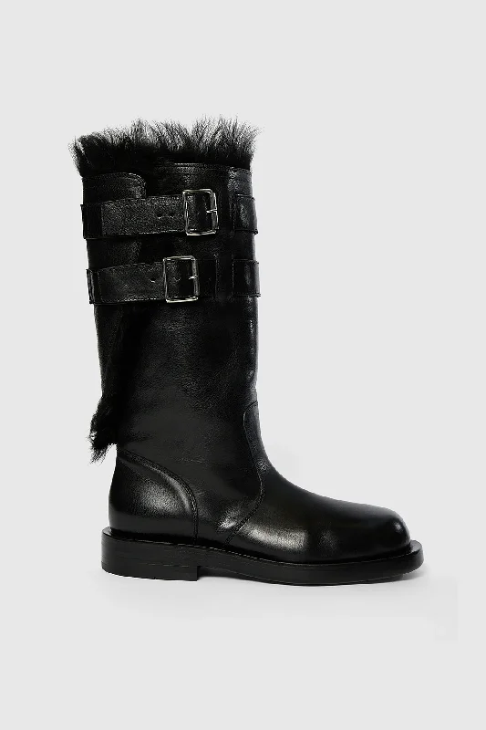 Hurry Before It's Gone ANN DEMEULEMEESTER - Women Milan Soft Biker Boots