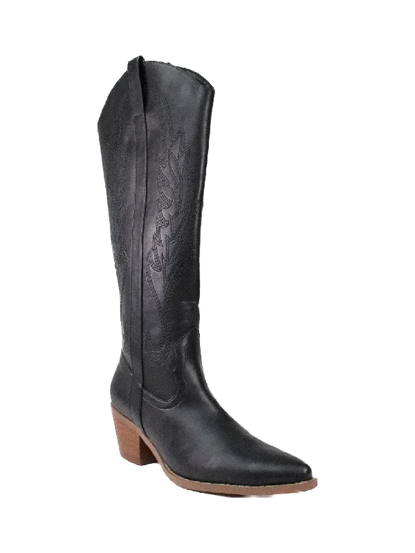 Limited Styles Bailey Cowgirl Boot in Black