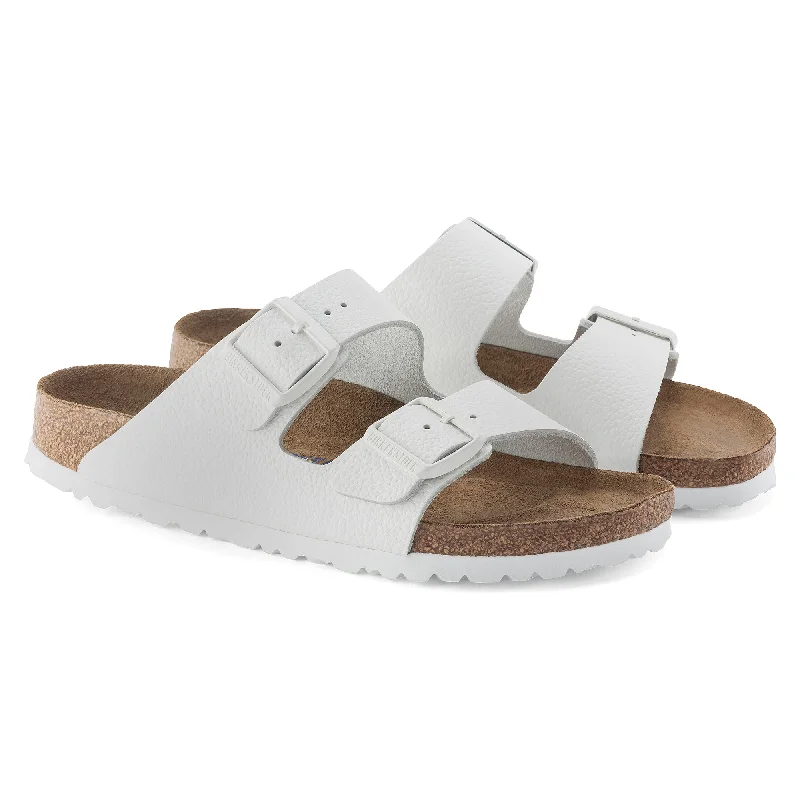 Effortless Slip-On Shoes Birkenstock Arizona Leather Soft Footbed - White