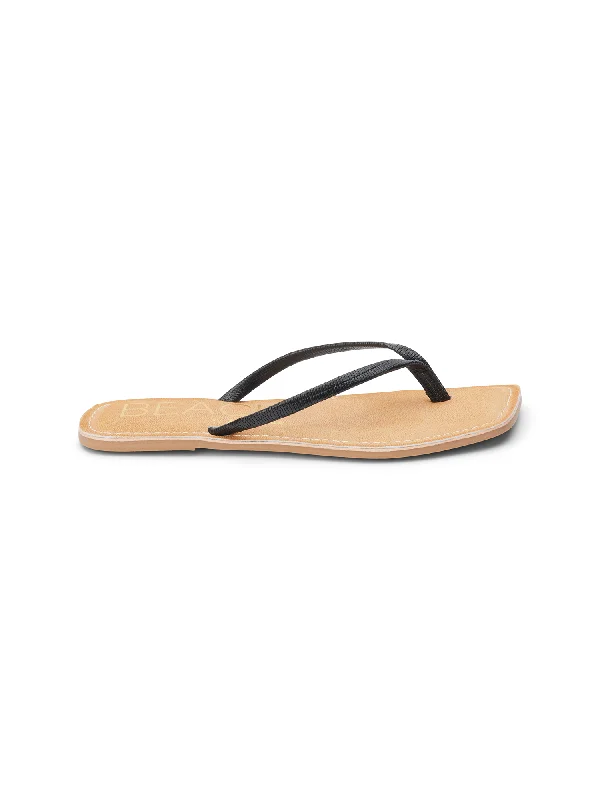 Get The Latest Trends Bungalow Sandal in Black Lizard