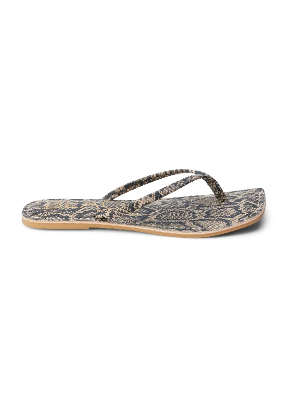 Fashion Frontiers Bungalow Sandal in Brown Snake