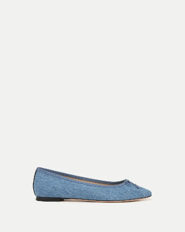 Fashion Forward Catherine Denim Ballet Flat