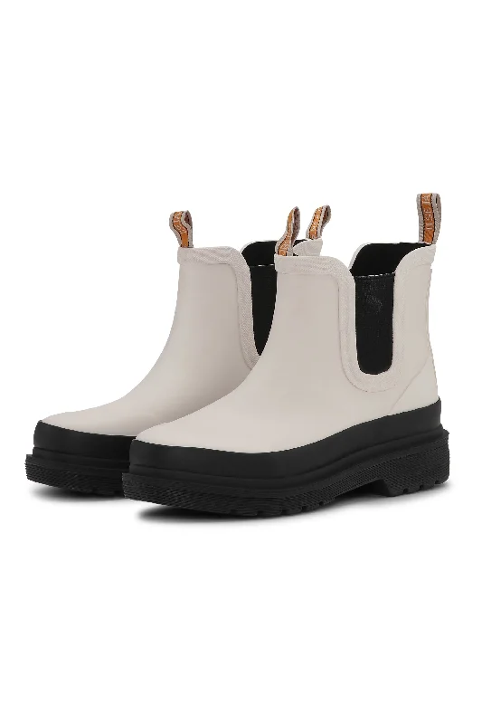 Sophisticated Style Offers Chelsea Rain Boot Milk Crème