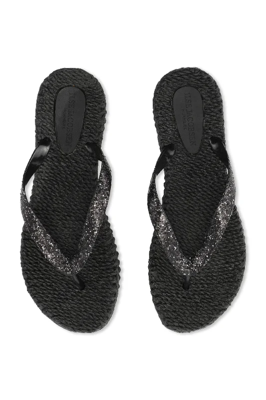 Trendy Flats Sale Cheerful 12B Flip Flops Black