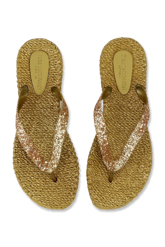 Comfortable Stretch Shoes Promotion Cheerful 12B Flip Flops Gold