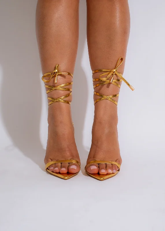 Breathable Flats Offers Forever Chasing Metallic Heels Gold