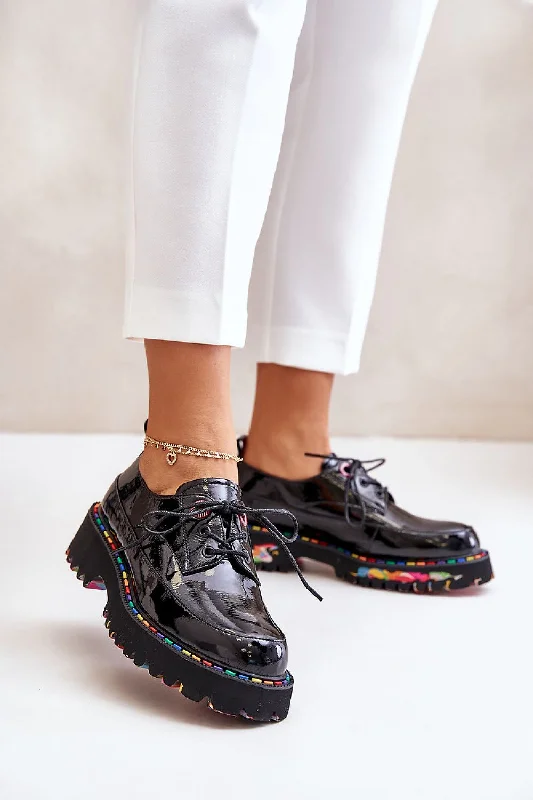 Cool Prices Step In Style Rainbow Soul Leather Loafers In Black